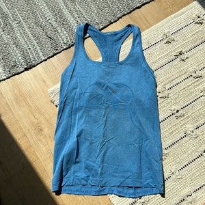 EUC blue Lululemon Swiftly Tech Racerback Tank. Size 10.